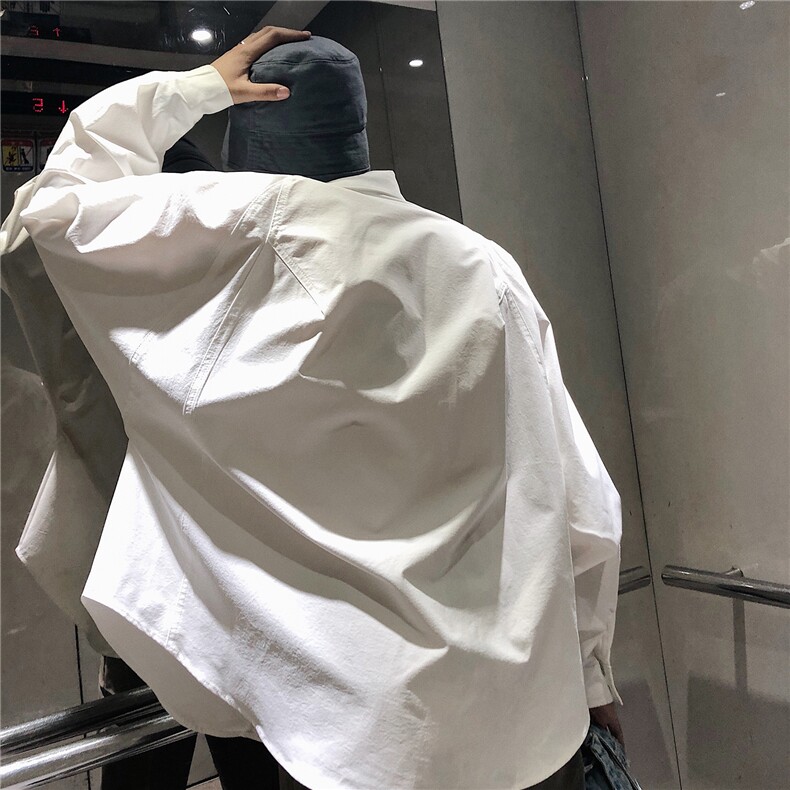 爆2026新款四季通用款百搭休闲简约纯色衬衫CC025,男装衬衫,星座1108