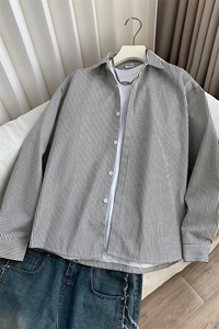 条纹长袖衬衫男 xh102-特p：40图片