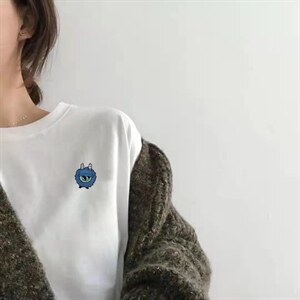 新款春装短袖T恤欧款内搭宽松打底,女装T恤,L·H·X