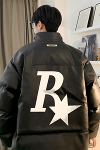 均可提供短视频 高品质港风R星PU皮加厚棉衣PM134-p110控148图片