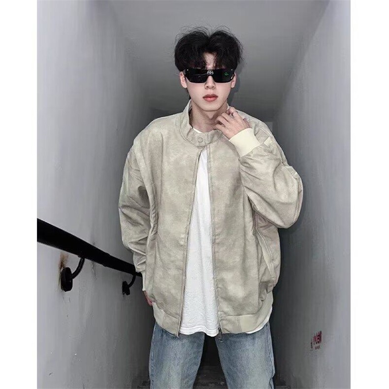 W9453-P90网图现货新款pu皮夹克高级感痞帅短款棒球服外套,男装夹克,星座1608-2