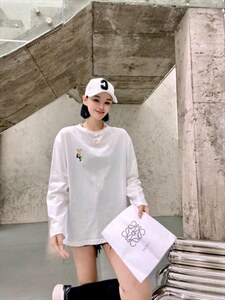 韩版时尚休闲百搭长袖T恤,女装T恤,璐玩美