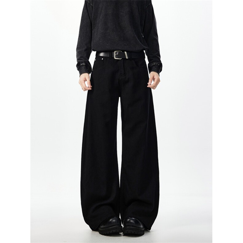 美式复古原色廓形弯刀牛仔裤男潮牌香蕉休闲长裤喇叭裤K2510P50,男装牛仔裤,电商A062