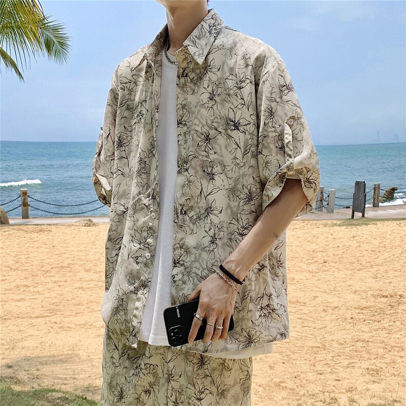 喇叭花套装TZ77811特P45衬衫DCS77812特P27DK77813特P18套装控88，男装衬衫，星座227-7