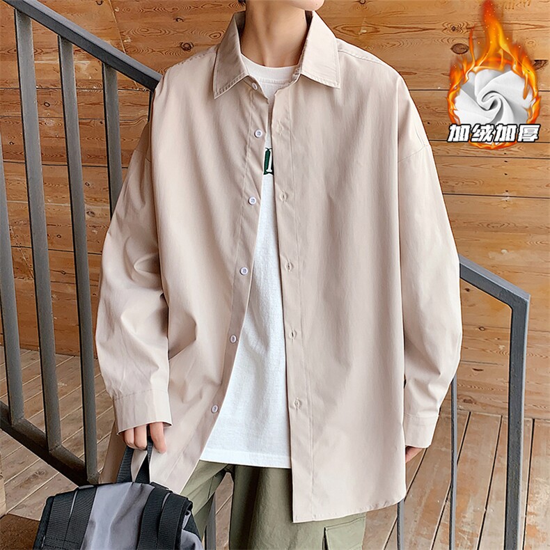 2025HC21342加绒港风外景大码简约加绒衬衫M-5XHC24970-特P30，男装衬衫，电商A022