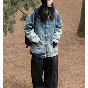 复古流行新中式风初早牛仔外套春秋季女2025新款上衣设计感小众图片