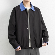 美式格子拼接cleanfit外套男设计感小众高级夹克JK265-P70，男装夹克，星座308B-2