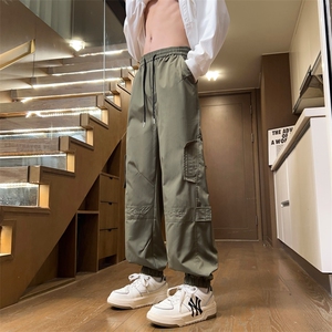量大优 供视频 速干冲锋口袋刺绣束脚长裤男 CK918-特p30图片