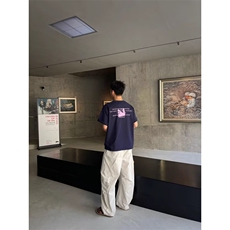 SLE夏季新款男日系百搭薄款弯刀打褶休闲裤宽松直筒阔腿裤子，男装休闲裤，四季星座505