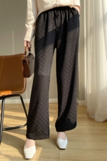 阔腿裤女垂感夏季薄款宽松高腰显瘦纯色百搭，女装休闲裤，绒宛羊绒