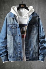 牛仔外套男士春秋新款韩版潮流衣服工装夹克秋季潮牌秋装8195，男装夹克，电商A318