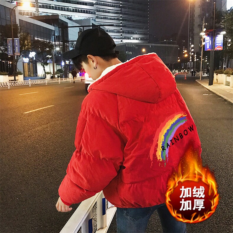 MY16064-P100加厚加绒连帽棉衣男大码棉服男面包服男,男装棉衣,电商A040A