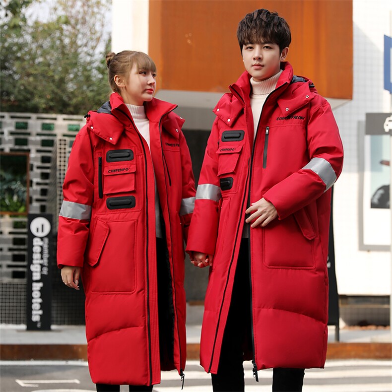 外贸秋冬长款加厚羽绒服男女滑雪团服班服艺考羽绒服097P130，男装羽绒服，星座1602B（原101B-1）