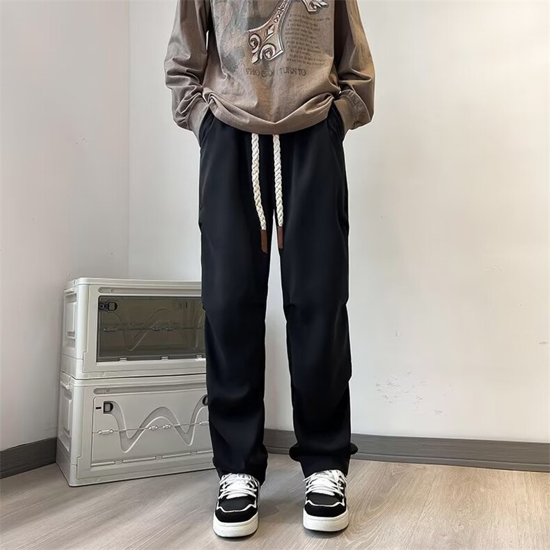 美式高街降落伞兵裤子男秋季薄款褶皱堆积设计感潮牌C952-P40,男装休闲裤,星座1109-3
