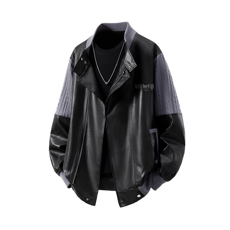 立体白底肩膀民族风大码M-5XL情侣皮衣夹克外套男JK8756P110控149，男装民族服装，星座226-1