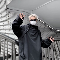 黑武士冲锋衣外套男春秋美式机能风连帽夹克潮牌外套CJ412-P58，男装夹克，星座1001-1
