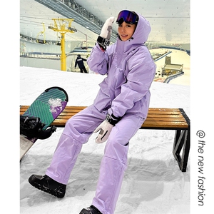 冬新防风防水滑雪服中性反光条保暖加棉加厚情侣款外套M69-P170图片