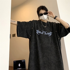 T023-P48美式水洗做旧280克纯棉T恤背心，男装T恤，星座1501-1