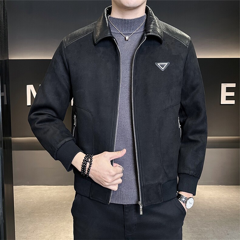 标50白鸭绒羽绒服男鹿皮绒夹克外套休闲上衣B317/2521/P195,男装夹克,电商B317