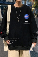 S6243-P28NASA秋季圆领卫衣男大码韩版宽松长袖外套，男装卫衣，电商A040