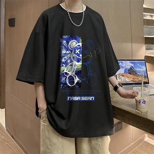 华夫格t恤男短袖男大码五分袖 酒店风 HT73290-P22图片