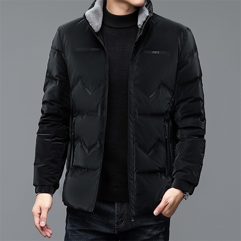 BJY1155钱塘2020-2冬季厚款商务休闲立领中年男士羽绒服P160图片