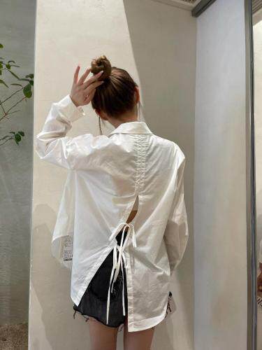【现货】后绑带衬衫，女装衬衫，欧洛佛