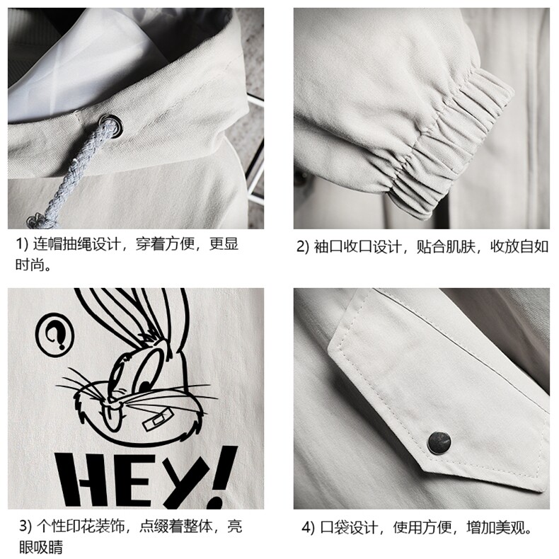 JK41179-P85加棉款-P115纯棉连帽夹克男士大码工装夹克男网格,男装夹克,电商A040A