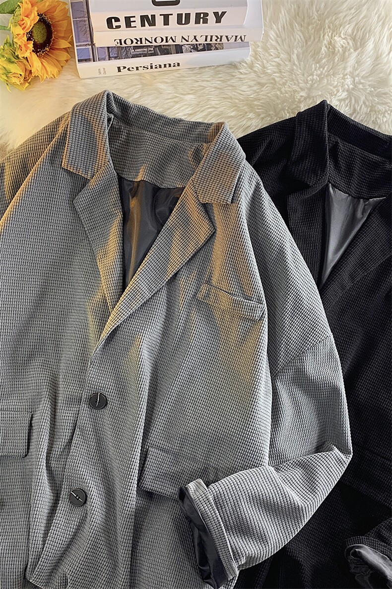 宽松小西装男外套KD401-P55,男装西服套装,电商D312-1