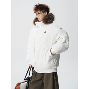 有90绒报告 可拆卸毛领羽绒服派克服标90绒78197P268控428,男装羽绒服,星座227-7