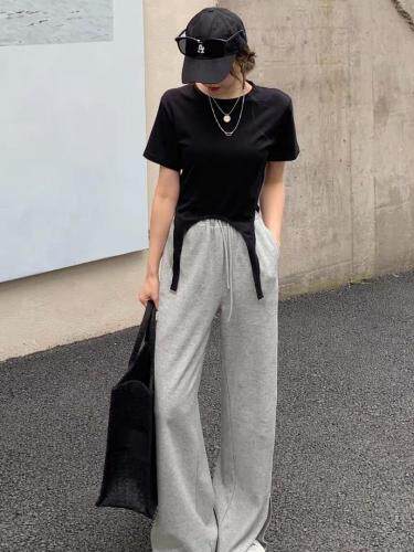 【现货】夏季新品不规则下摆短袖，女装，F/TU