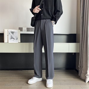 217-2-HK2358-P45春季新款直筒休闲裤男小西裤垂感西装裤图片