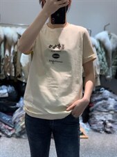 2022新款时尚潮流圆领修身百搭短袖T恤，女装T恤，L·H·X