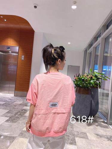 夏季新款笑脸短袖卫衣，女装卫衣/绒衫，柏旺阁