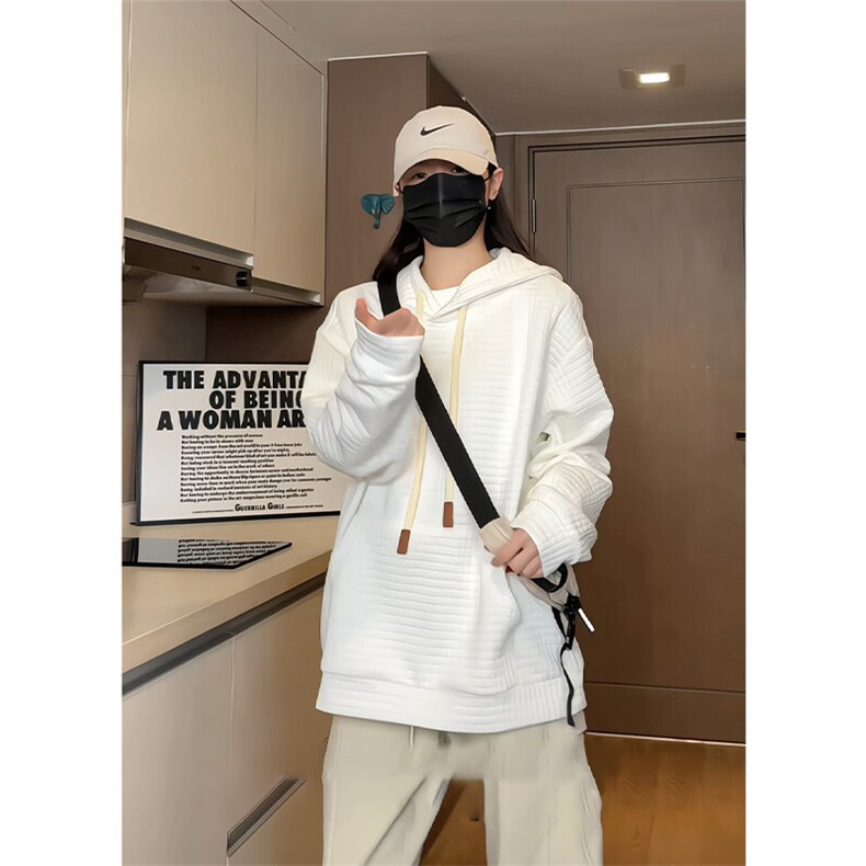 WY209/P60春装新款连帽卫衣男美式潮宽松运动大码ins潮流复古外套,男装卫衣,电商基地A050