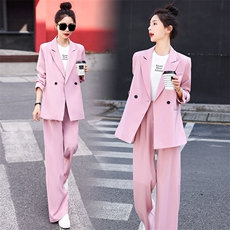 2023春季新款高端时尚休闲西装套装干练气质女装职业两件套高级感，女装套装/套裙，曼娅璐