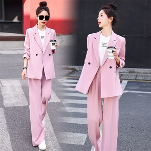 2023春季新款高端时尚休闲西装套装干练气质女装职业两件套高级感图片