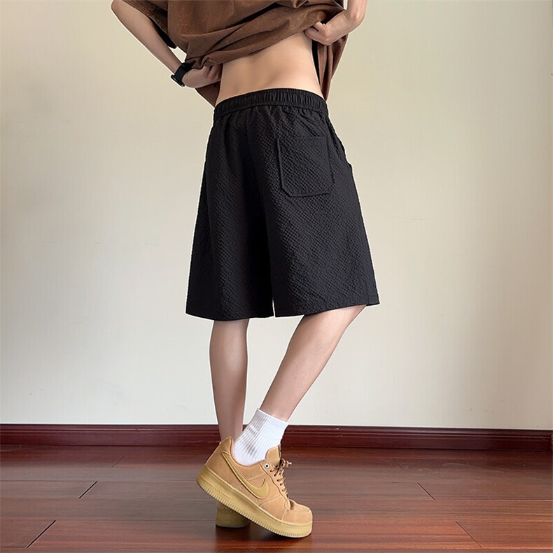 抖音品质休闲中裤男夏五分裤宽松直筒短裤D2534*P30控58,男装牛仔裤,星座227-1