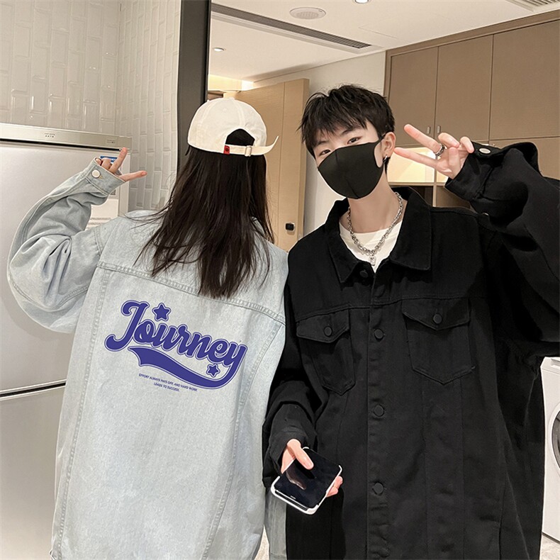 牛仔夹克男大码牛仔外套男茄克NJ77372-P60,男装工装外套,电商A040