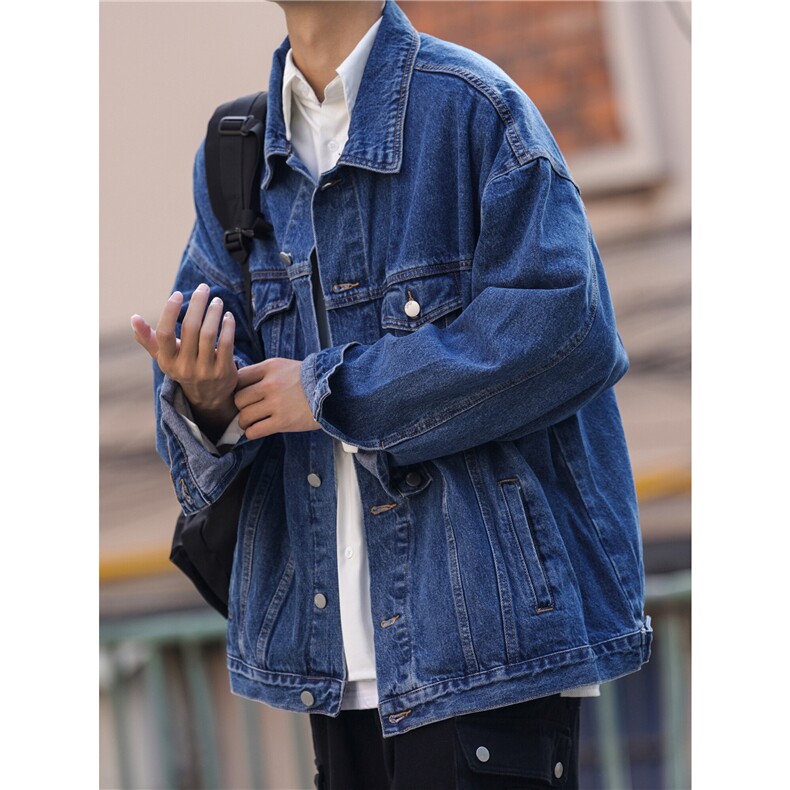 25新款水洗牛仔男夹克上衣潮流纯色外套N2022/P105/158,男装夹克,星座202