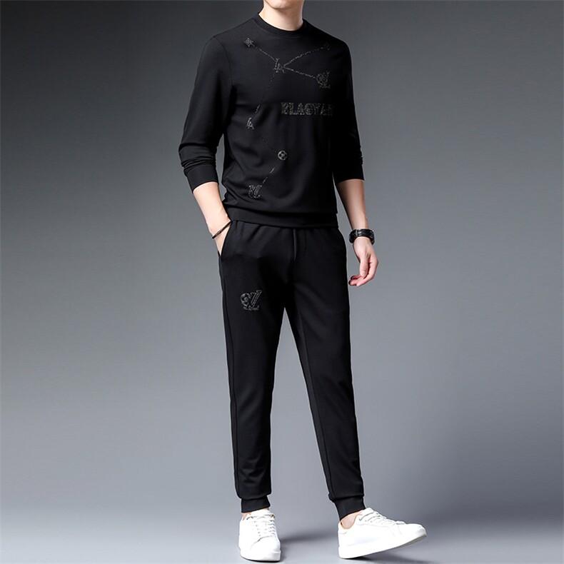 CA9815钱塘2020-2春秋新款时尚休闲帅气中青年男士套装P160,男装休闲套装,钱塘207-2