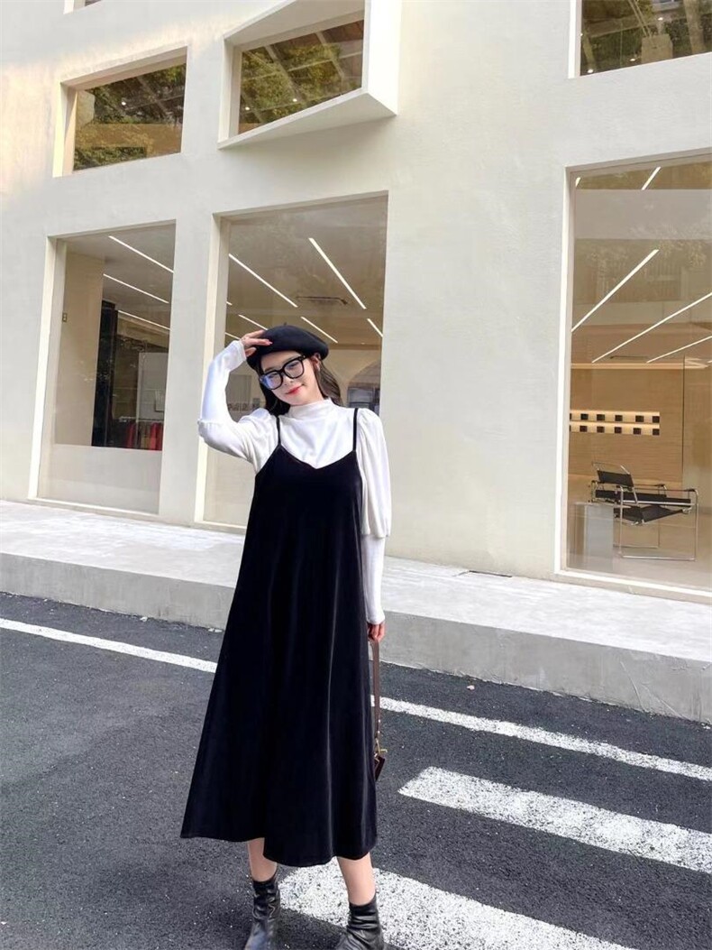 绒吊带裙两件套，女装背心吊带，Balance Studio