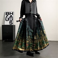 2026新款原创新中式原创织金马面裙汉服男女轻风通勤明制，男装民族服装，星座909