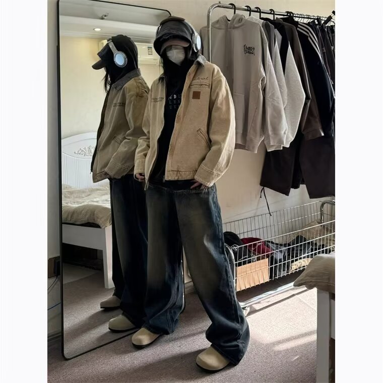 现货春秋复古小众水洗做旧牛仔外套男特律短款工装夹克JKB21-P85,男装工装外套,星座302B-3