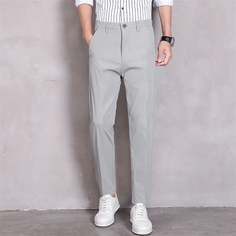 夏秋季港风小西裤男款青年休闲百搭休闲裤长裤8088-p35现货外贸，男装西裤，星座224-1