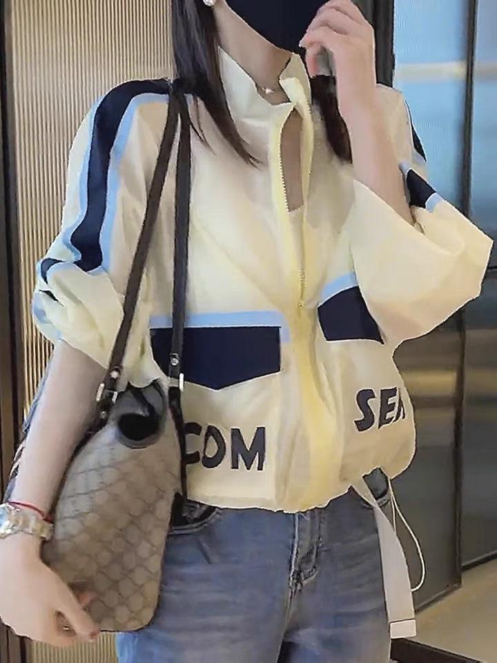 新款设计感撞色洋气防晒衣,女装其它,L·H·X