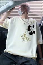 T772P26夏季新品港风高街美式短袖T恤宽松ins重磅纯棉体恤，男装T恤，星座304A