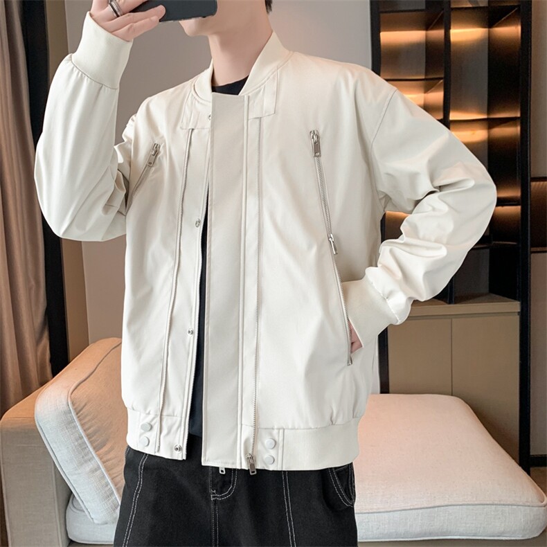 棒球领宽松夹克男DSA157B-J220-P60图片