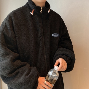1港风外景冬季宽松百搭棉服男羊羔毛大码棉衣男外套8727P105控149,秋冬季穿搭女韩版图片