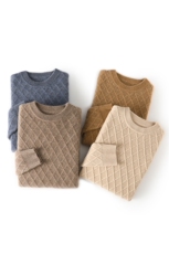 男士圆领长袖毛衣修身针织衫男装上衣羊毛，男装羊毛衫，琳华羊绒